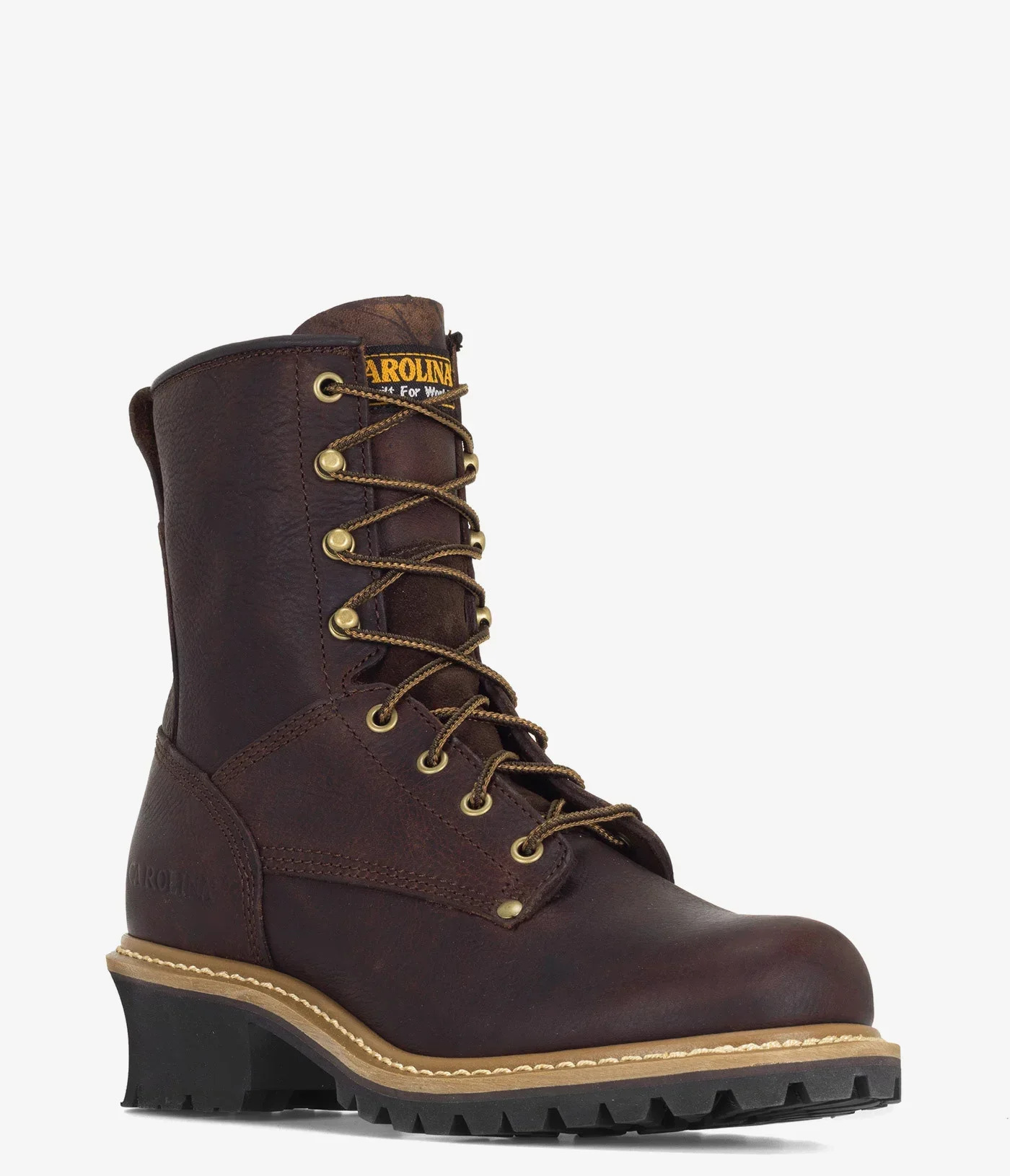 Carolina Elm 8" Leather Logger Boot - Men - Image 3